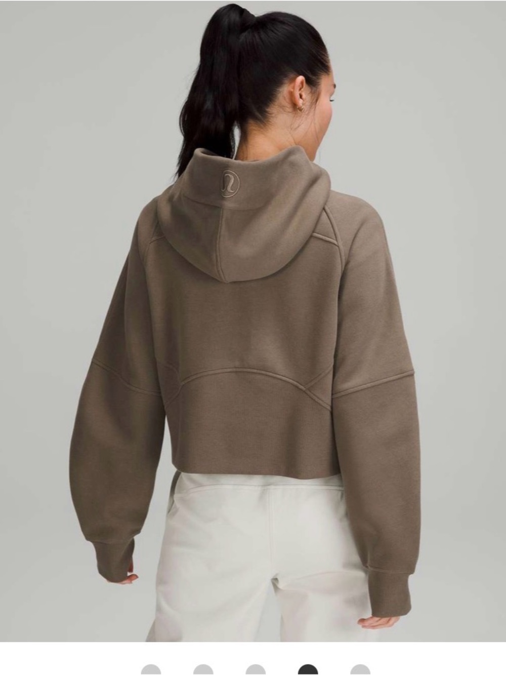 Lululemon Scuba Oversized Half-Zip Hoodie Nomad M/L - Picture 2 of 5